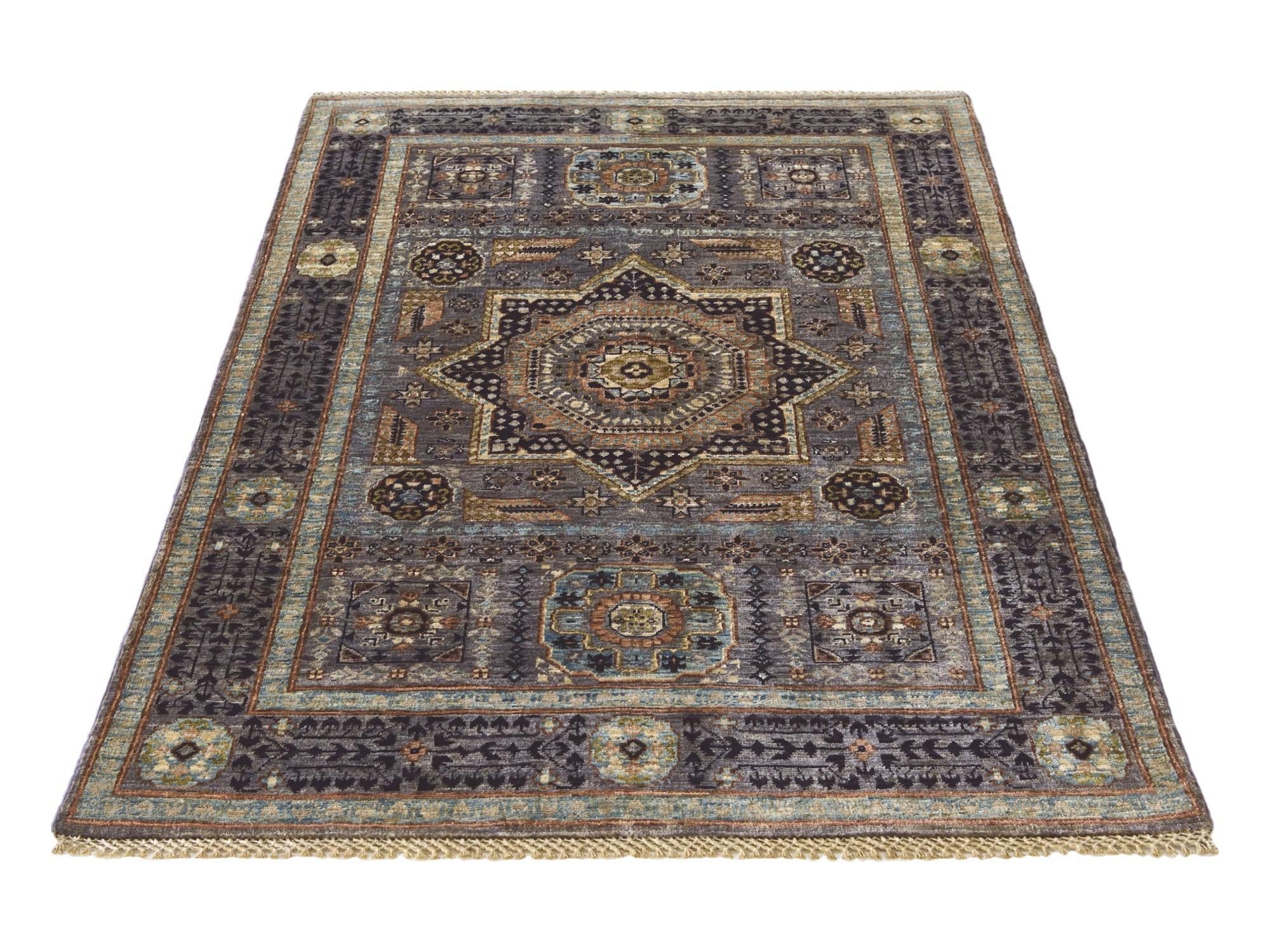 3' 5 x 4' 11 Hand Knotted Mamluk Ziegler Rug