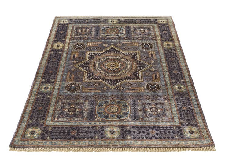 Detail image of 3' 5 x 4' 11 Hand Knotted Mamluk Ziegler Rug