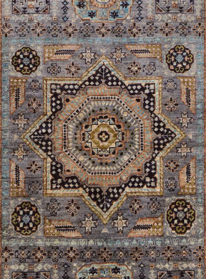 3' 5 x 4' 11 Hand Knotted Mamluk Ziegler Rug