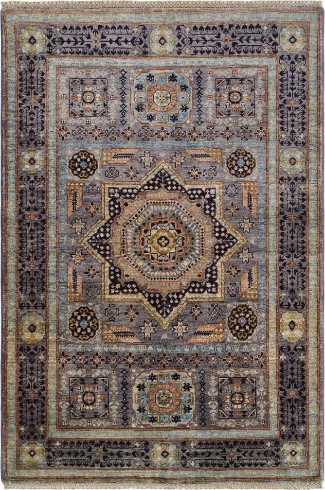 3' 5 x 4' 11 Hand Knotted Mamluk Ziegler Rug