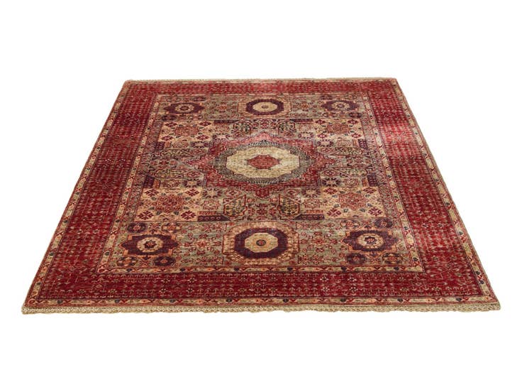 Detail image of 5' x 6' 8 Hand Knotted Mamluk Ziegler Rug
