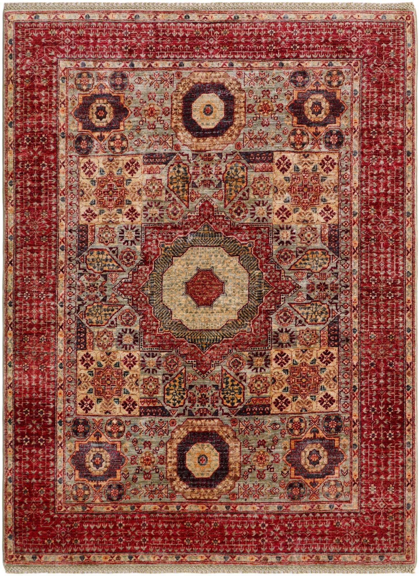 5' x 6' 8 Hand Knotted Mamluk Ziegler Rug