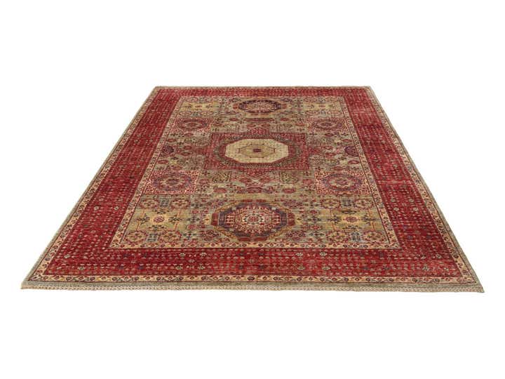 6' 8 x 9' 7 Hand Knotted Mamluk Ziegler Rug