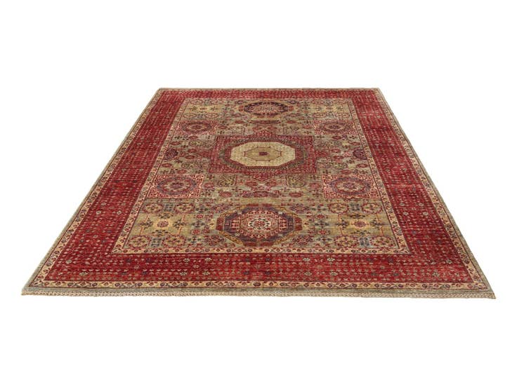 Detail image of 6' 8 x 9' 7 Hand Knotted Mamluk Ziegler Rug