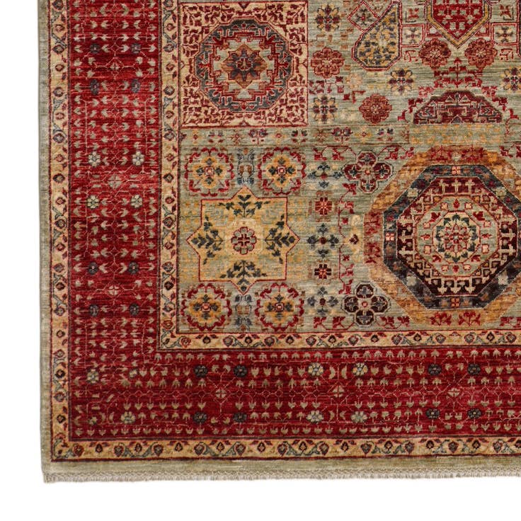Detail image of 6' 8 x 9' 7 Hand Knotted Mamluk Ziegler Rug