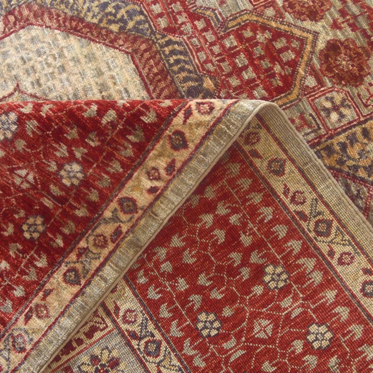 Detail image of 6' 8 x 9' 7 Hand Knotted Mamluk Ziegler Rug