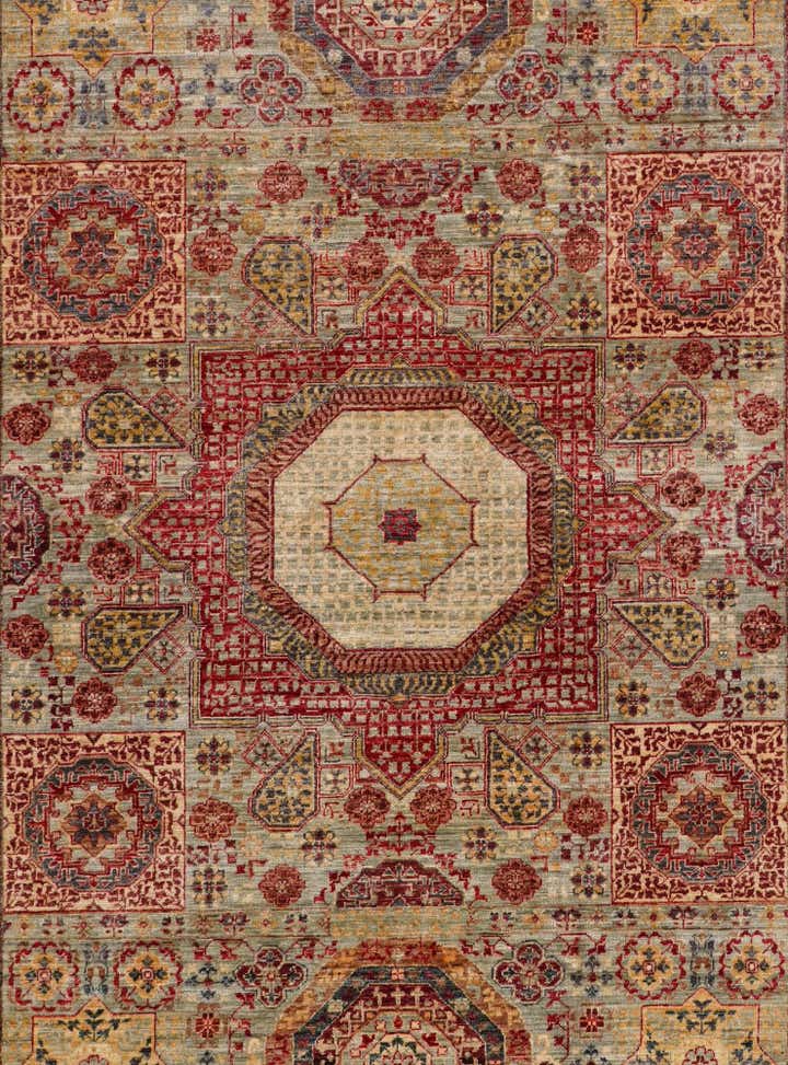 6' 8 x 9' 7 Hand Knotted Mamluk Ziegler Rug