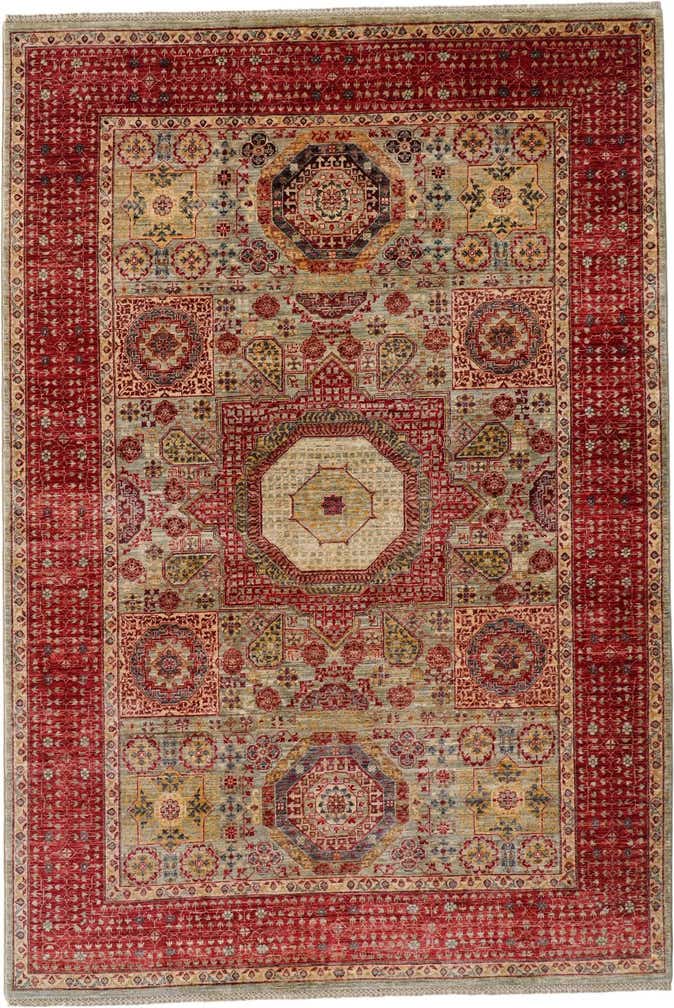 6' 8 x 9' 7 Hand Knotted Mamluk Ziegler Rug