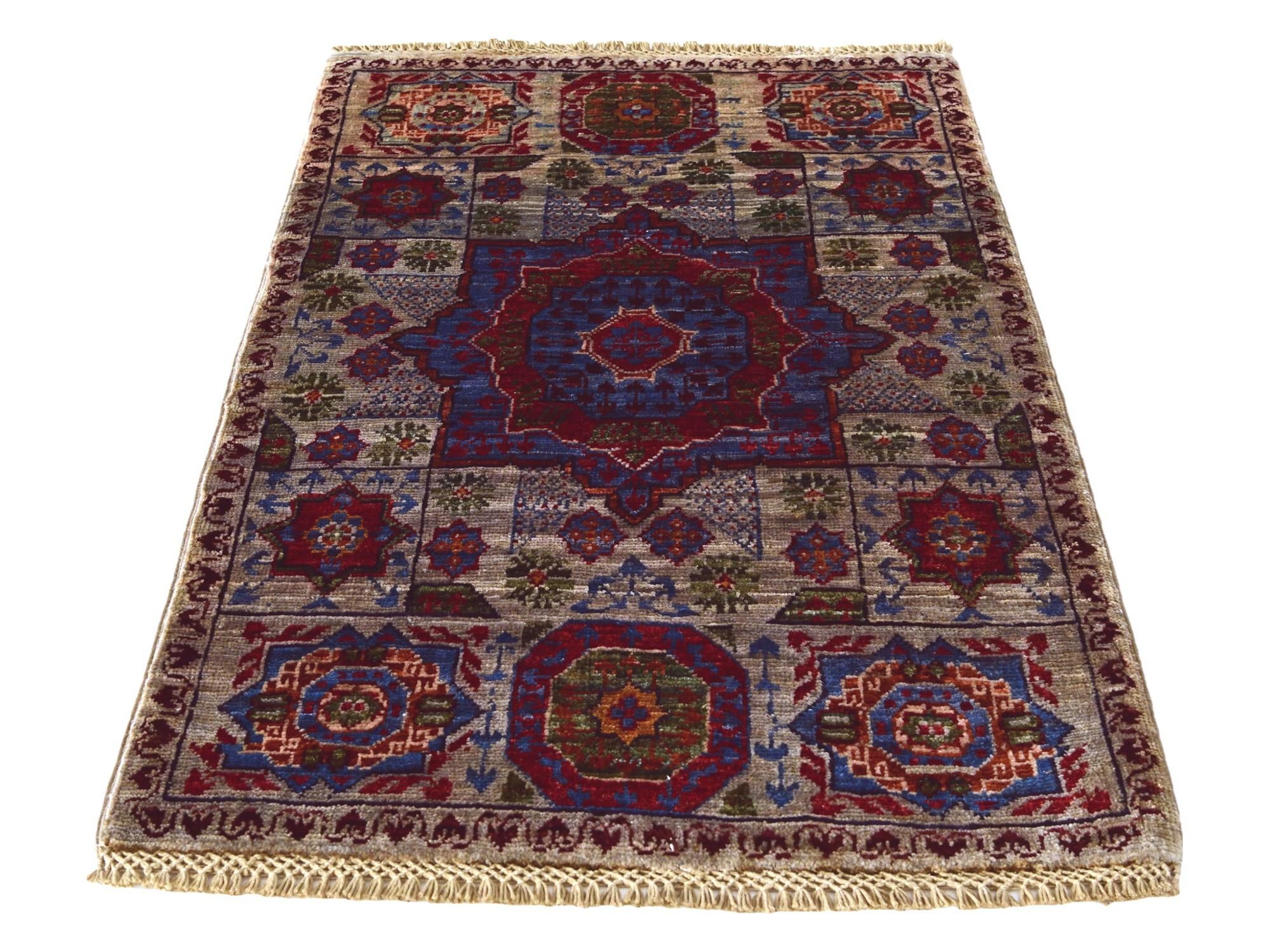 2' x 3' Hand Knotted Mamluk Ziegler Rug