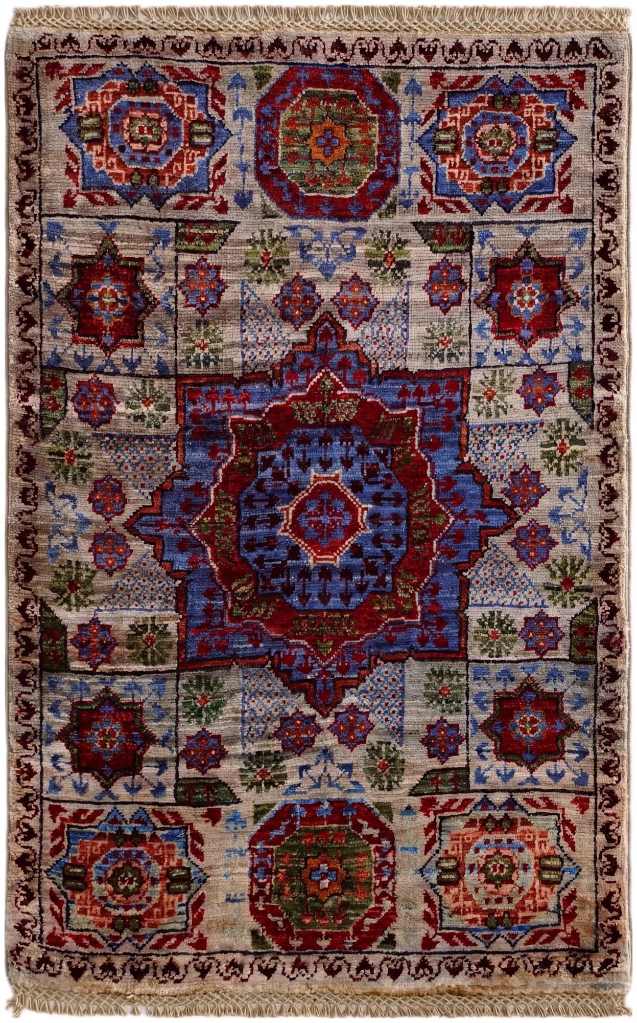 2' x 3' Hand Knotted Mamluk Ziegler Rug