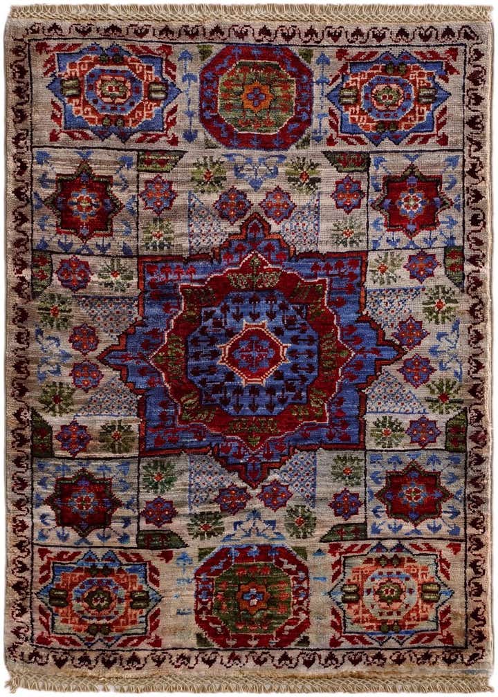 2' x 3' Hand Knotted Mamluk Ziegler Rug
