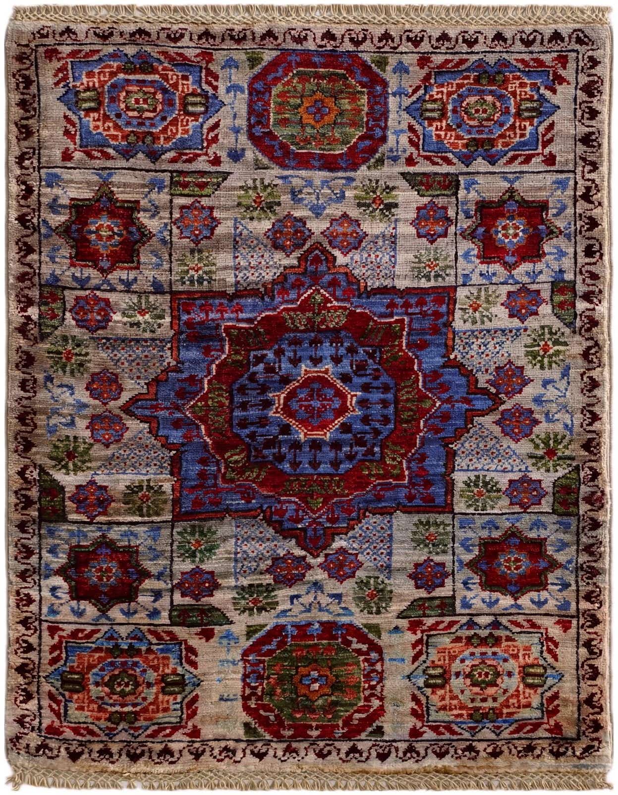 2' x 3' Hand Knotted Mamluk Ziegler Rug