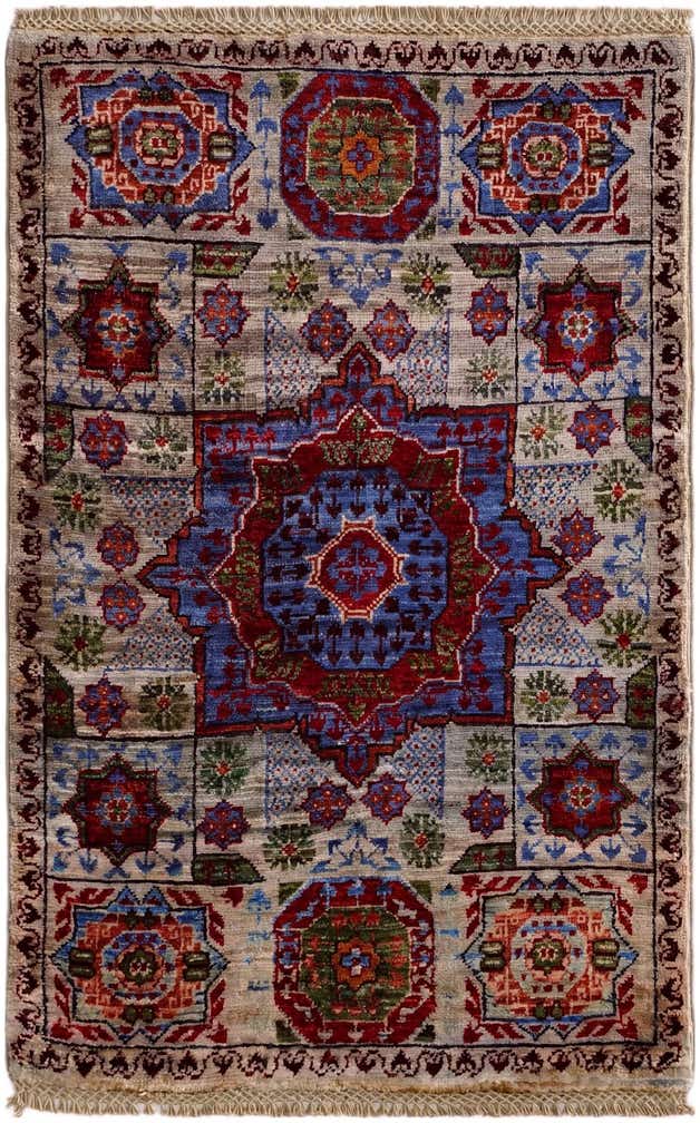 2' x 3' Hand Knotted Mamluk Ziegler Rug