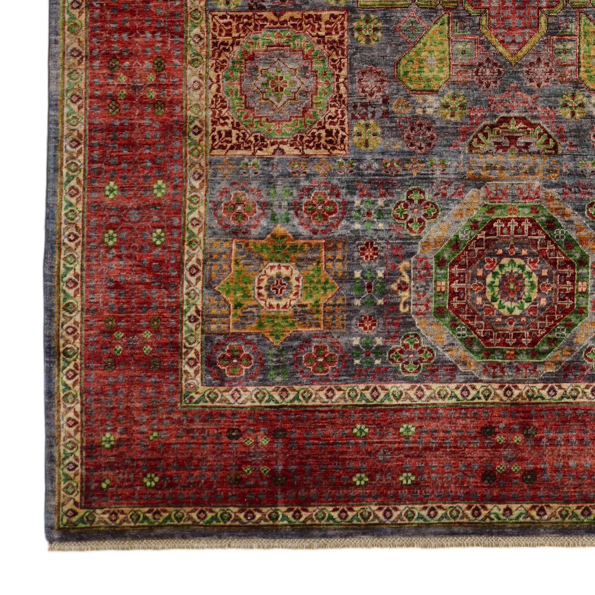 6' 6 x 9' 9 Hand Knotted Mamluk Ziegler Rug