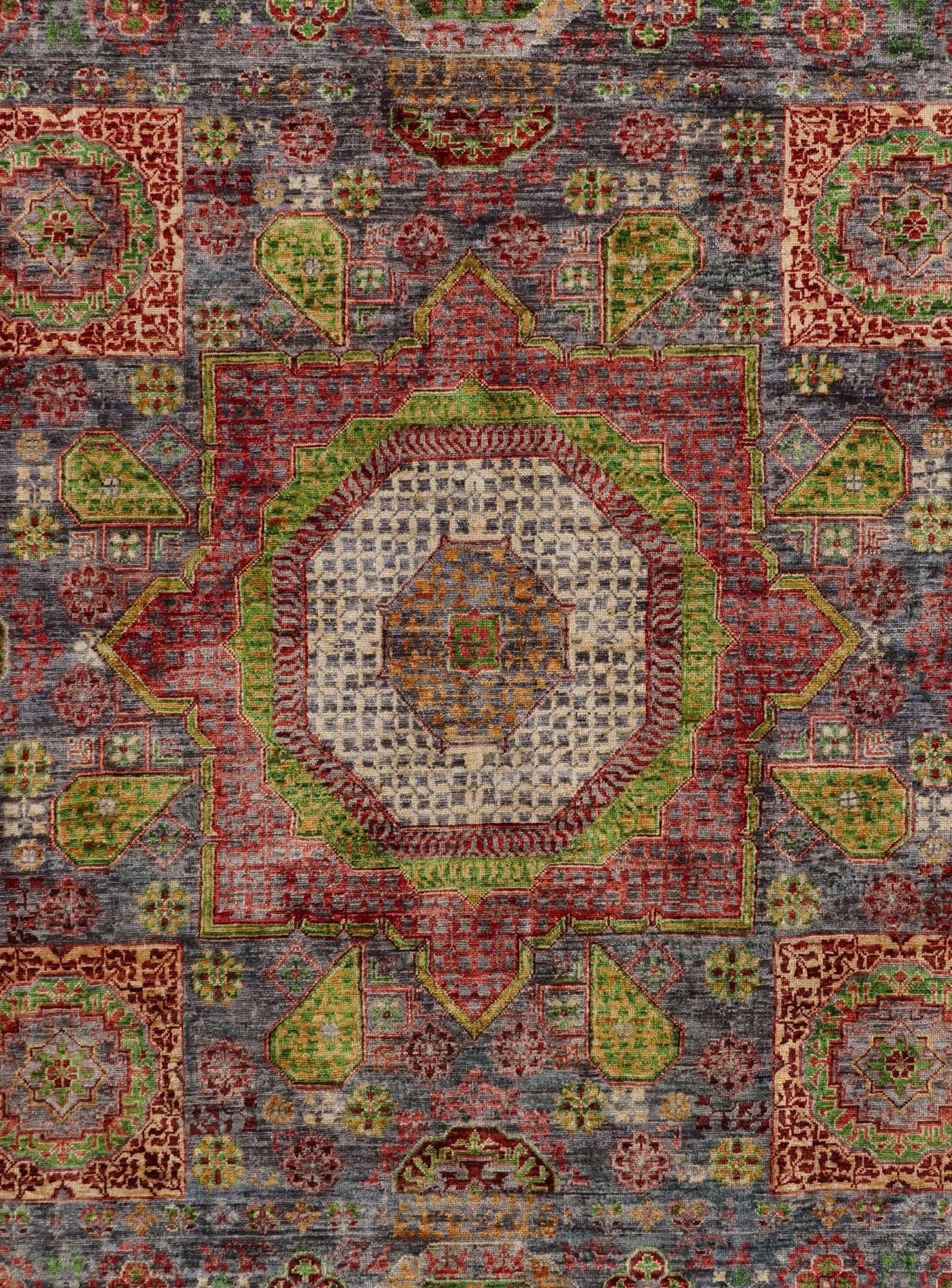 6' 6 x 9' 9 Hand Knotted Mamluk Ziegler Rug