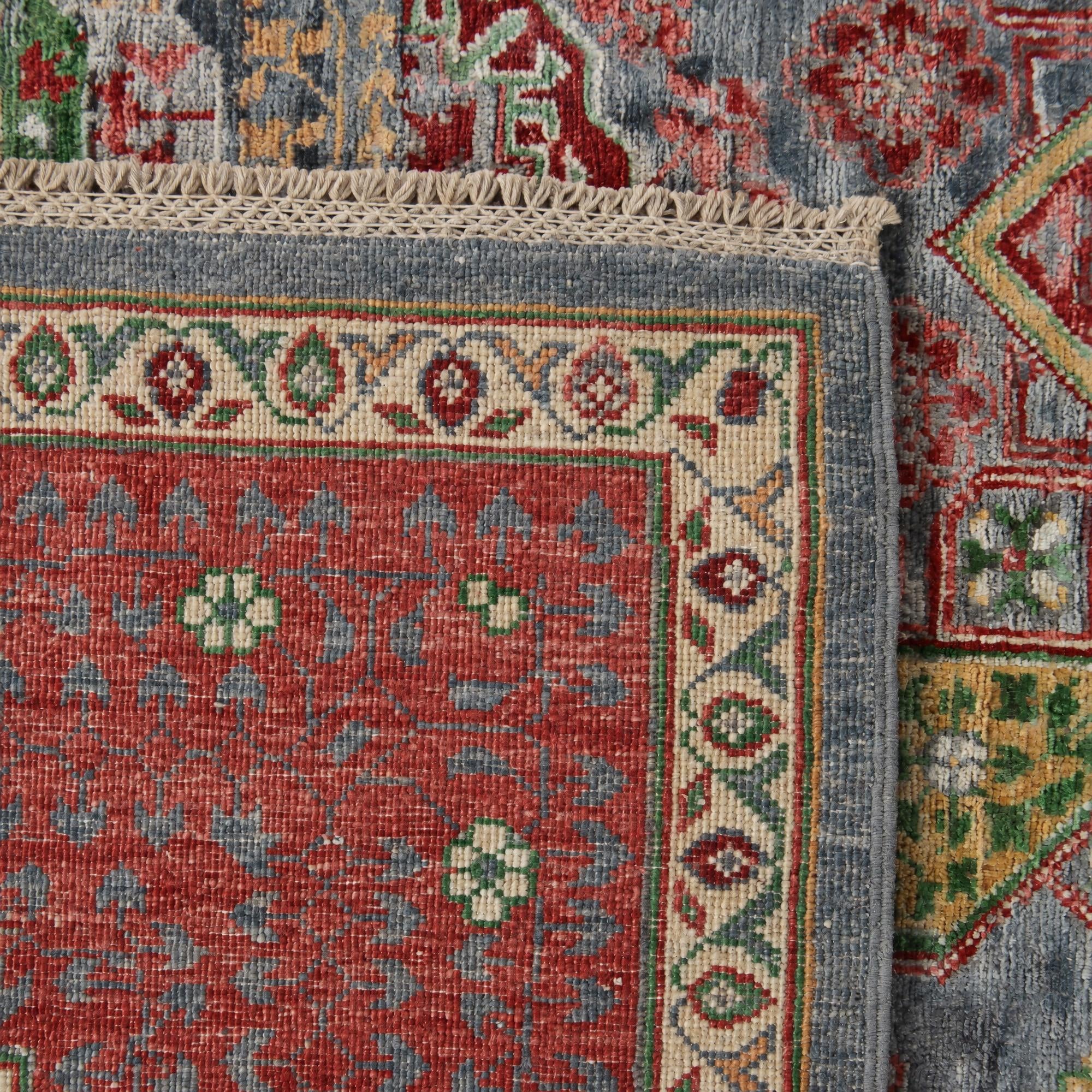 200cm x 295cm Hand Knotted Mamluk Ziegler Rug