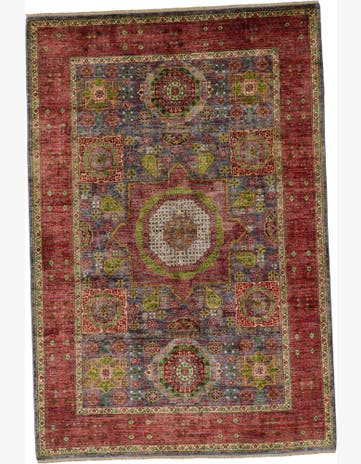 6' 6 x 9' 9 Hand Knotted Mamluk Ziegler Rug