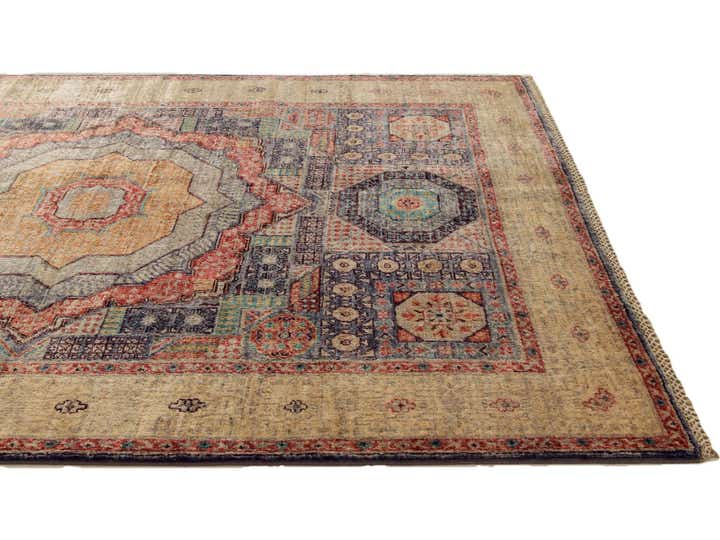 4' 11 x 6' 6 Hand Knotted Mamluk Ziegler Rug