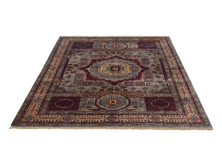5' 9 x 8' 3 Hand Knotted Mamluk Ziegler Rug