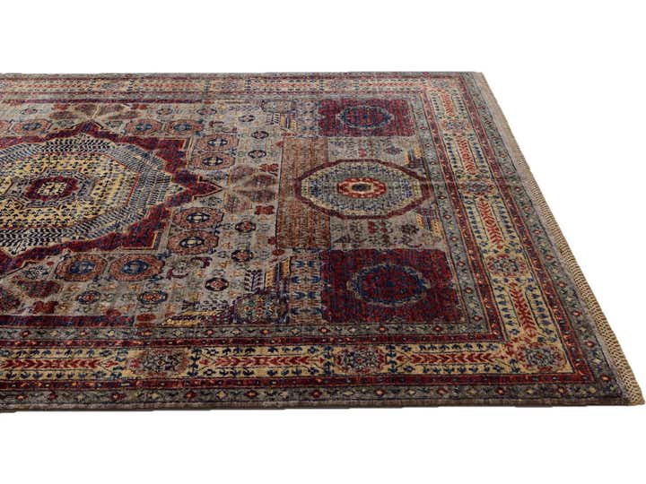 5' 9 x 8' 3 Hand Knotted Mamluk Ziegler Rug