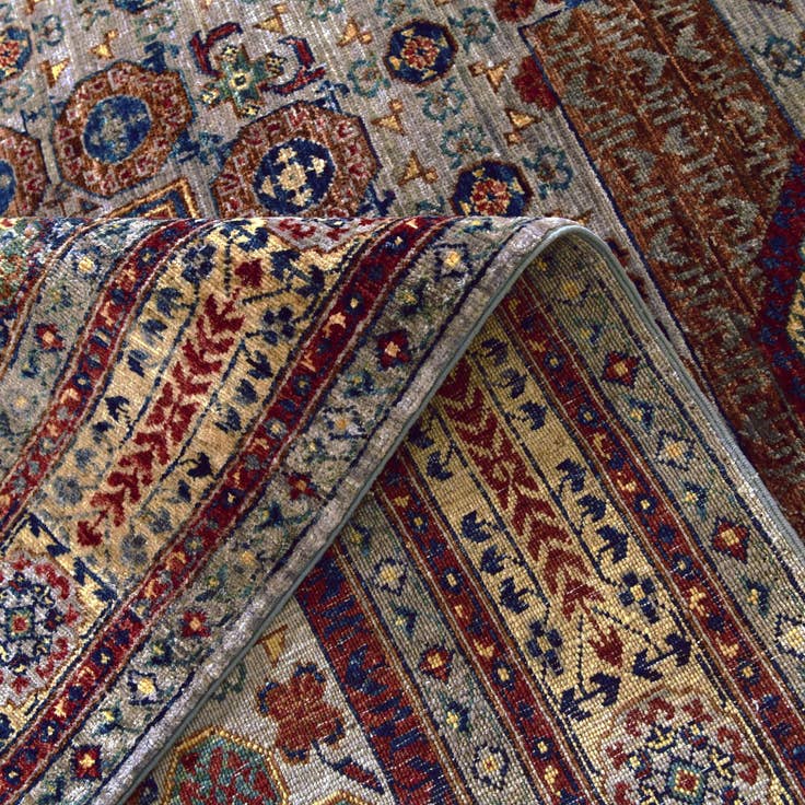 Detail image of 5' 9 x 8' 3 Hand Knotted Mamluk Ziegler Rug