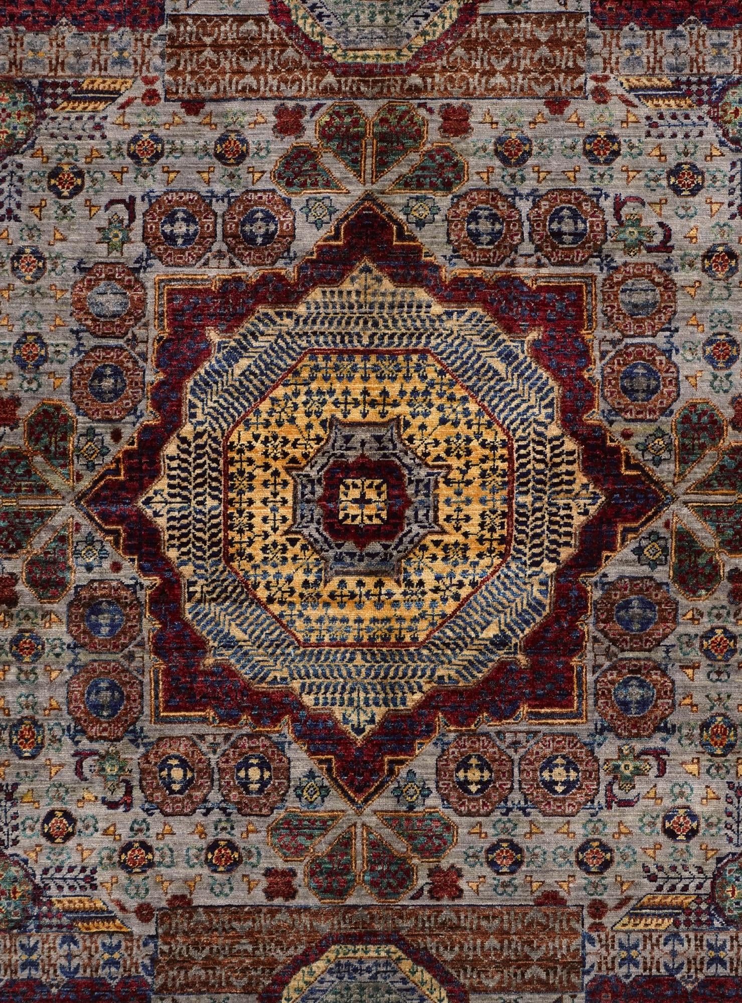 5' 9 x 8' 3 Hand Knotted Mamluk Ziegler Rug