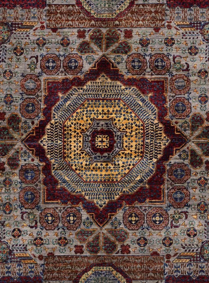 5' 9 x 8' 3 Hand Knotted Mamluk Ziegler Rug