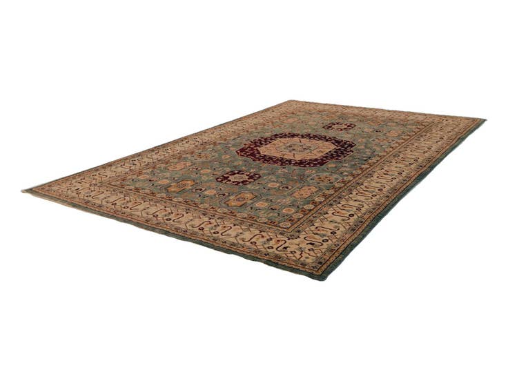 Detail image of 6' 5 x 10' Hand Knotted Mamluk Ziegler Rug