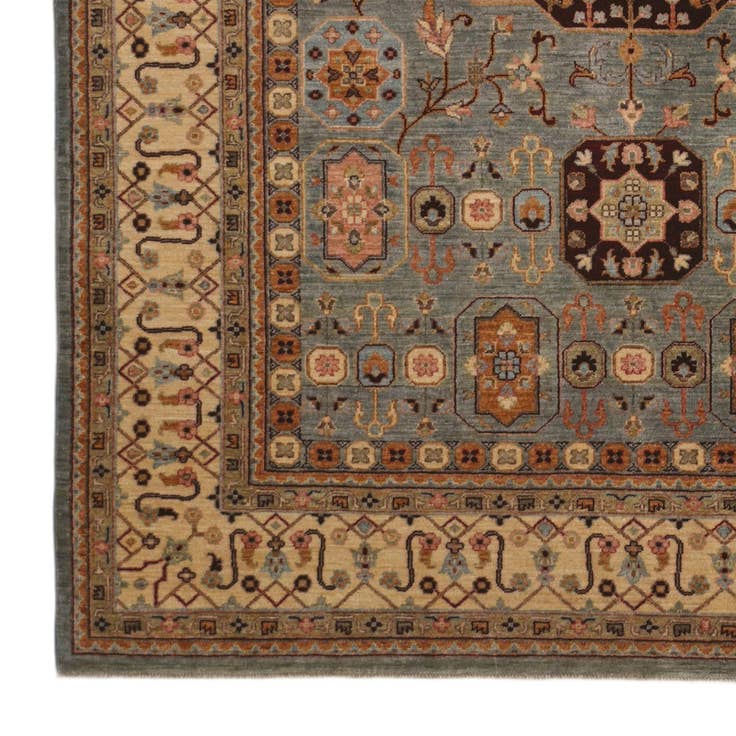 Detail image of 6' 5 x 10' Hand Knotted Mamluk Ziegler Rug