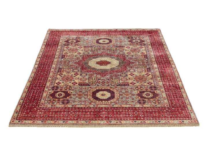 4' 11 x 6' 5 Hand Knotted Mamluk Ziegler Rug