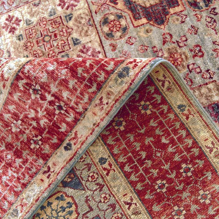 4' 11 x 6' 5 Hand Knotted Mamluk Ziegler Rug