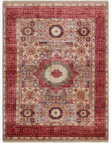 4' 11 x 6' 5 Hand Knotted Mamluk Ziegler Rug