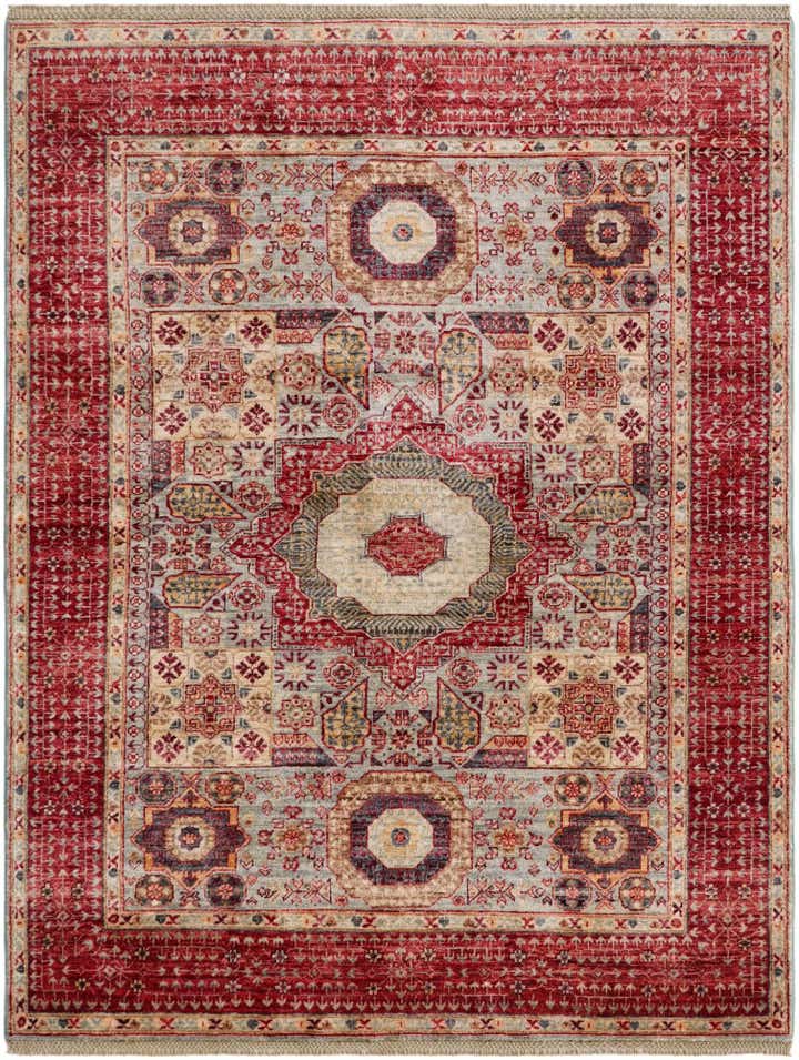 4' 11 x 6' 5 Hand Knotted Mamluk Ziegler Rug