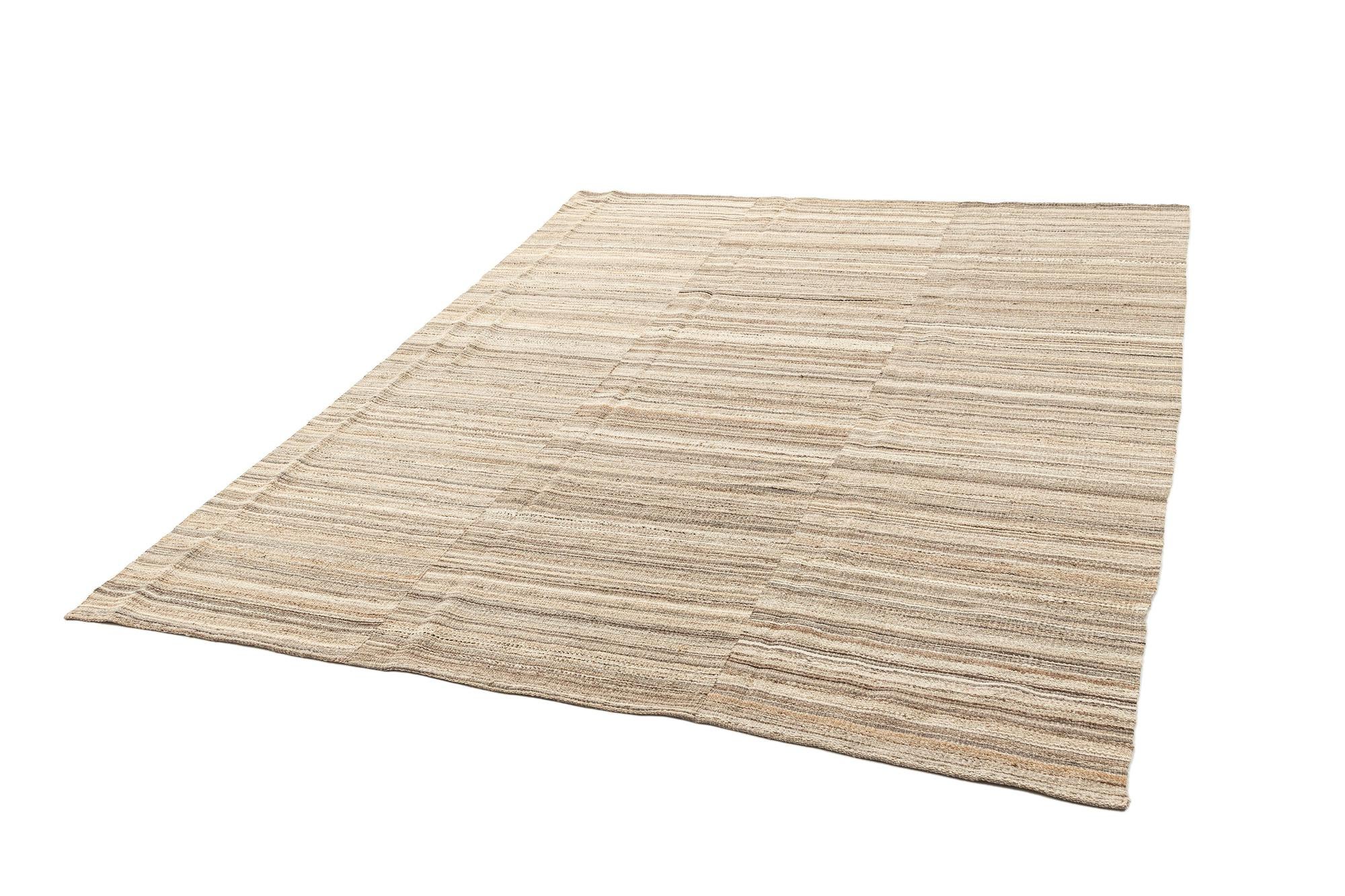 8' x 9' 11 Hand Knotted Marok Kilim Rug