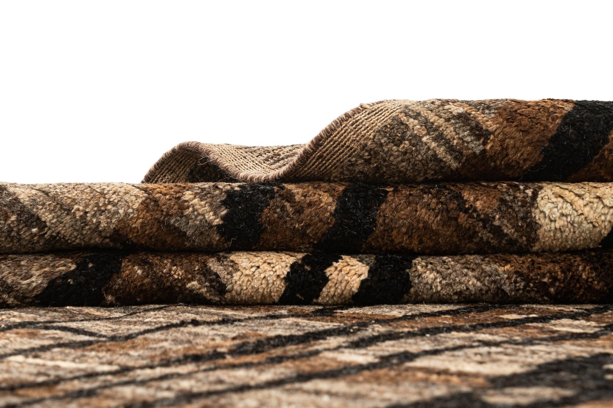 9' 3 x 12' 2 Hand Knotted Marok Kilim Rug