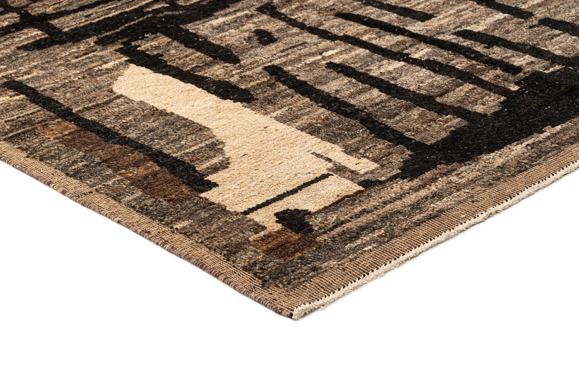 9' 3 x 12' 2 Hand Knotted Marok Kilim Rug