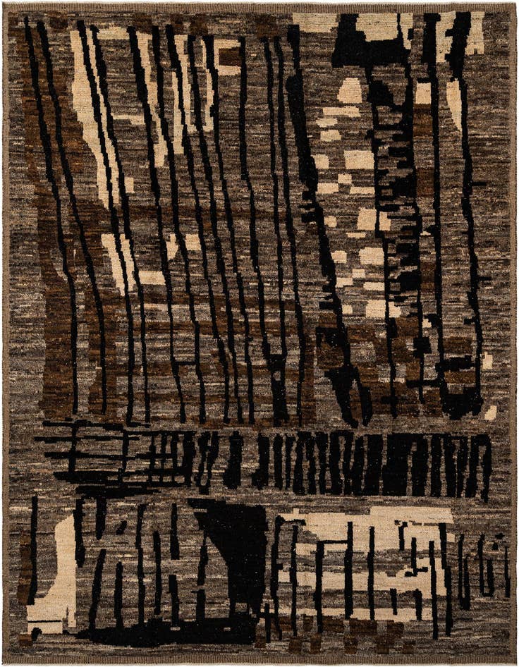 Detail image of 9' 3 x 12' 2 Hand Knotted Marok Kilim Rug
