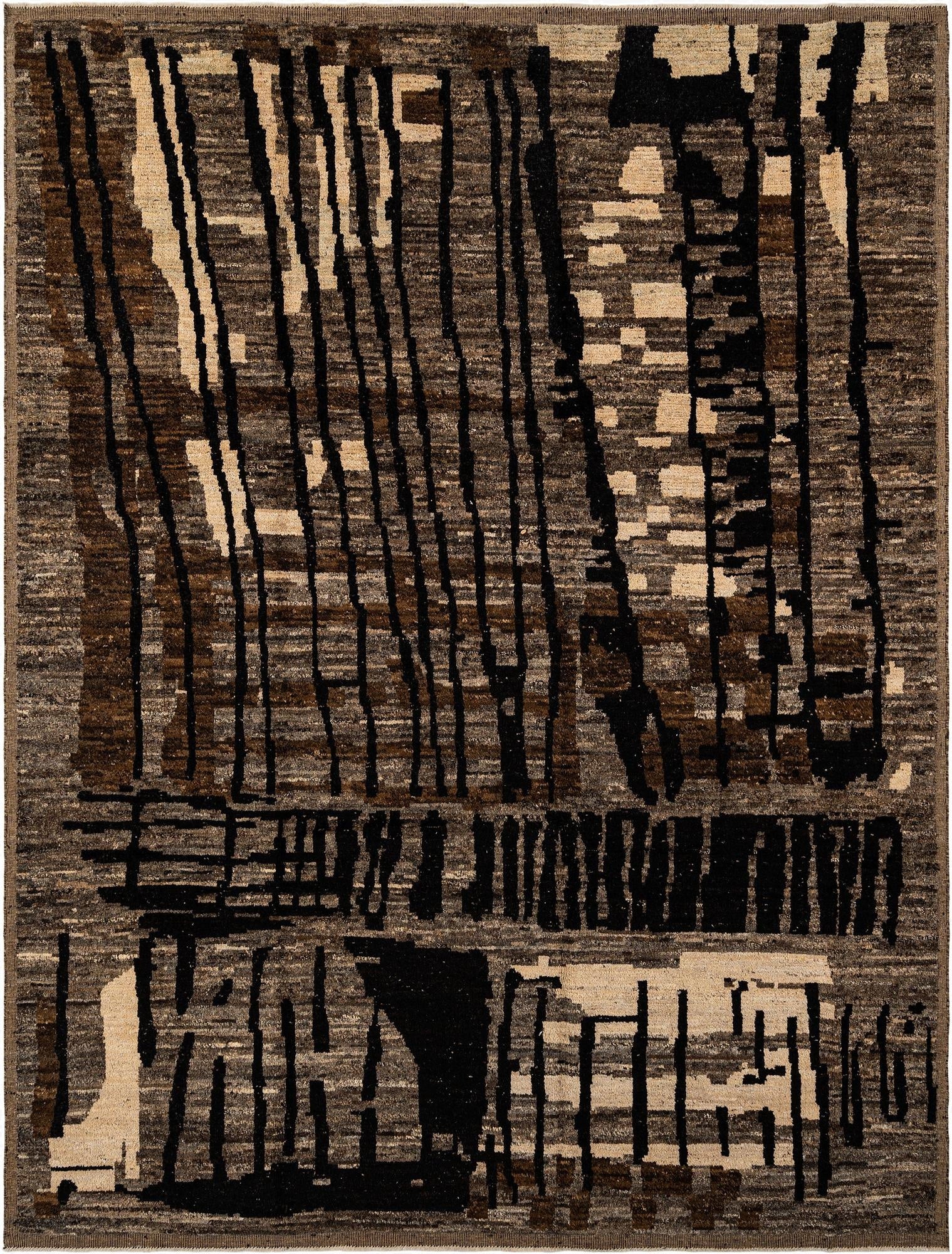 9' 3 x 12' 2  Hand Knotted Marok Kilim Rug