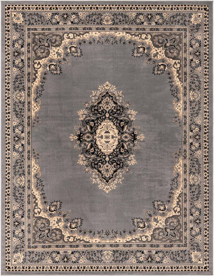 Detail image of 10' x 13' Mashad Design Rug