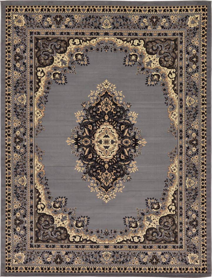 Detail image of 9' x 12' Mashad Design Rug
