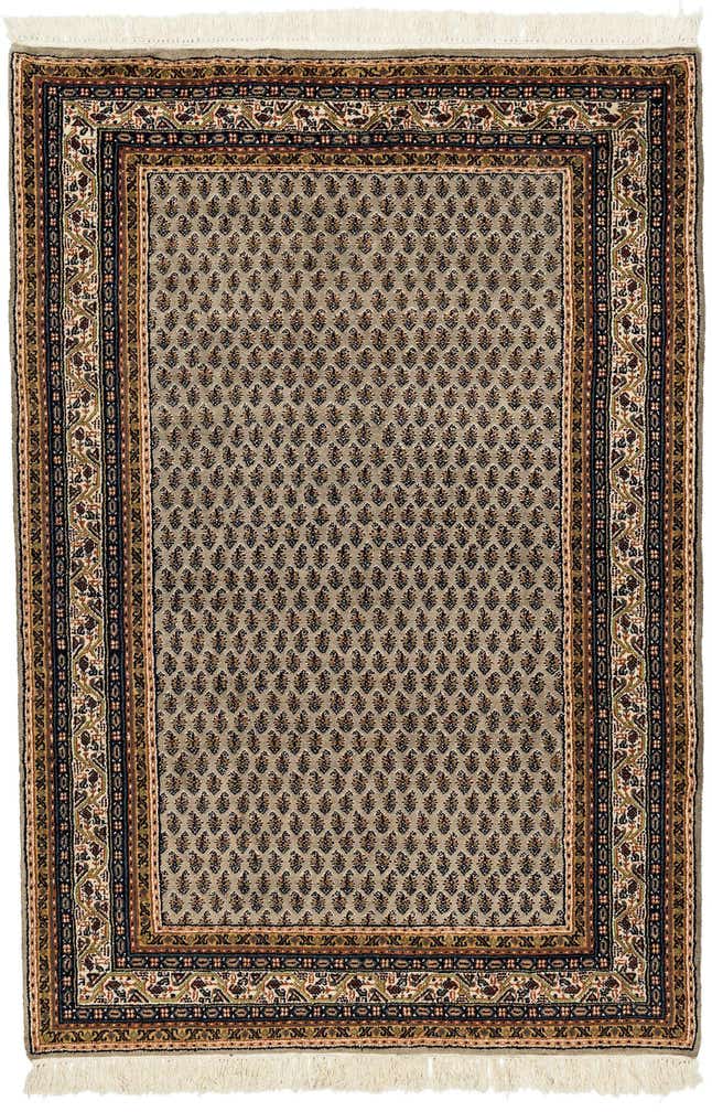 4' x 5' 10 Hand Knotted Mir Wool Rug