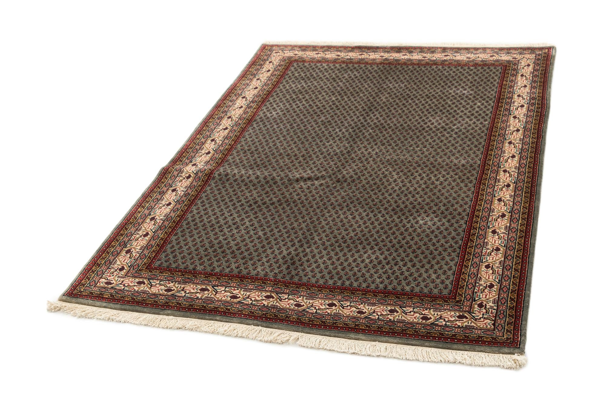 4' 7 x 6' 8 Hand Knotted Mir Oriental Wool Rug