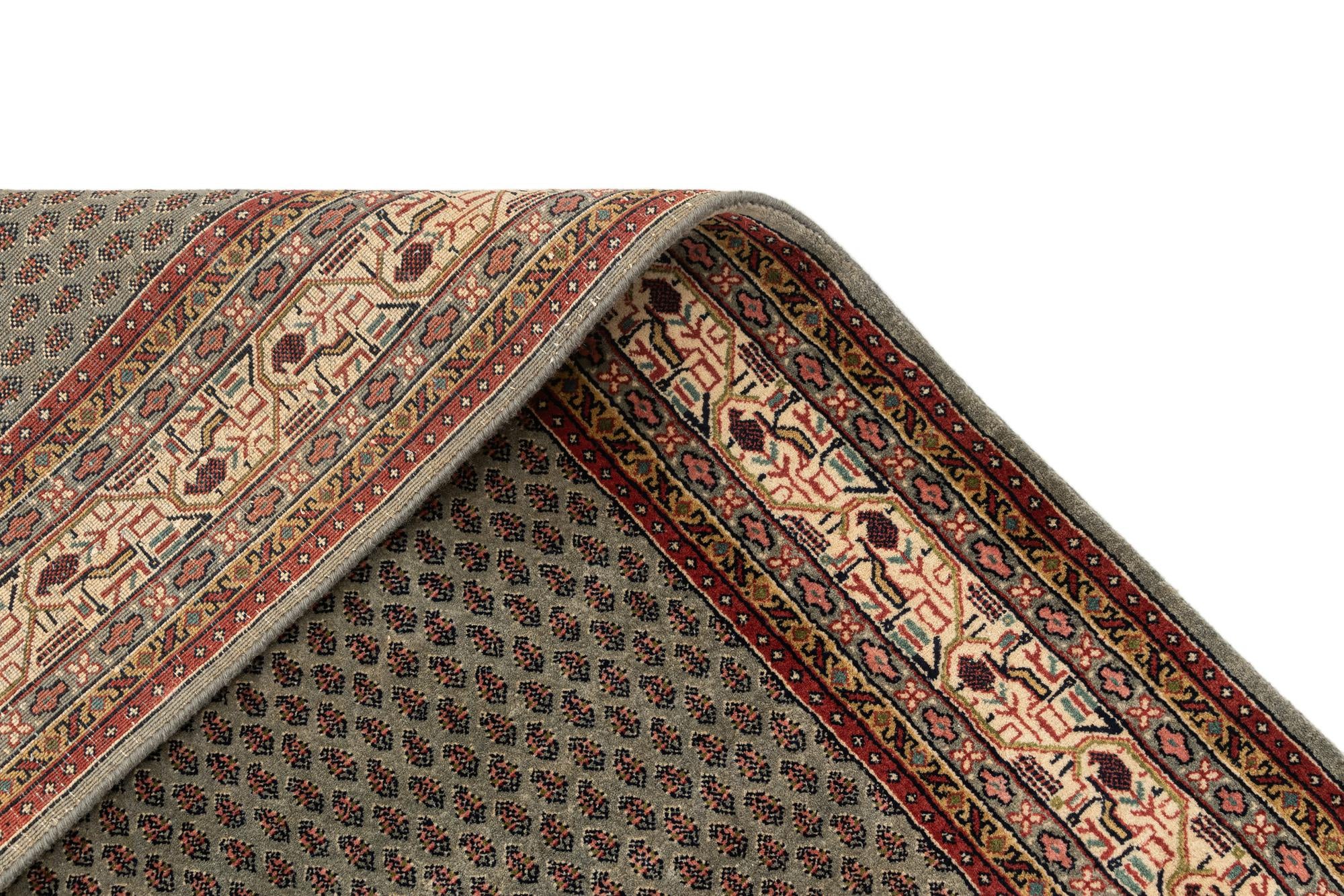 4' 7 x 6' 8 Hand Knotted Mir Oriental Wool Rug