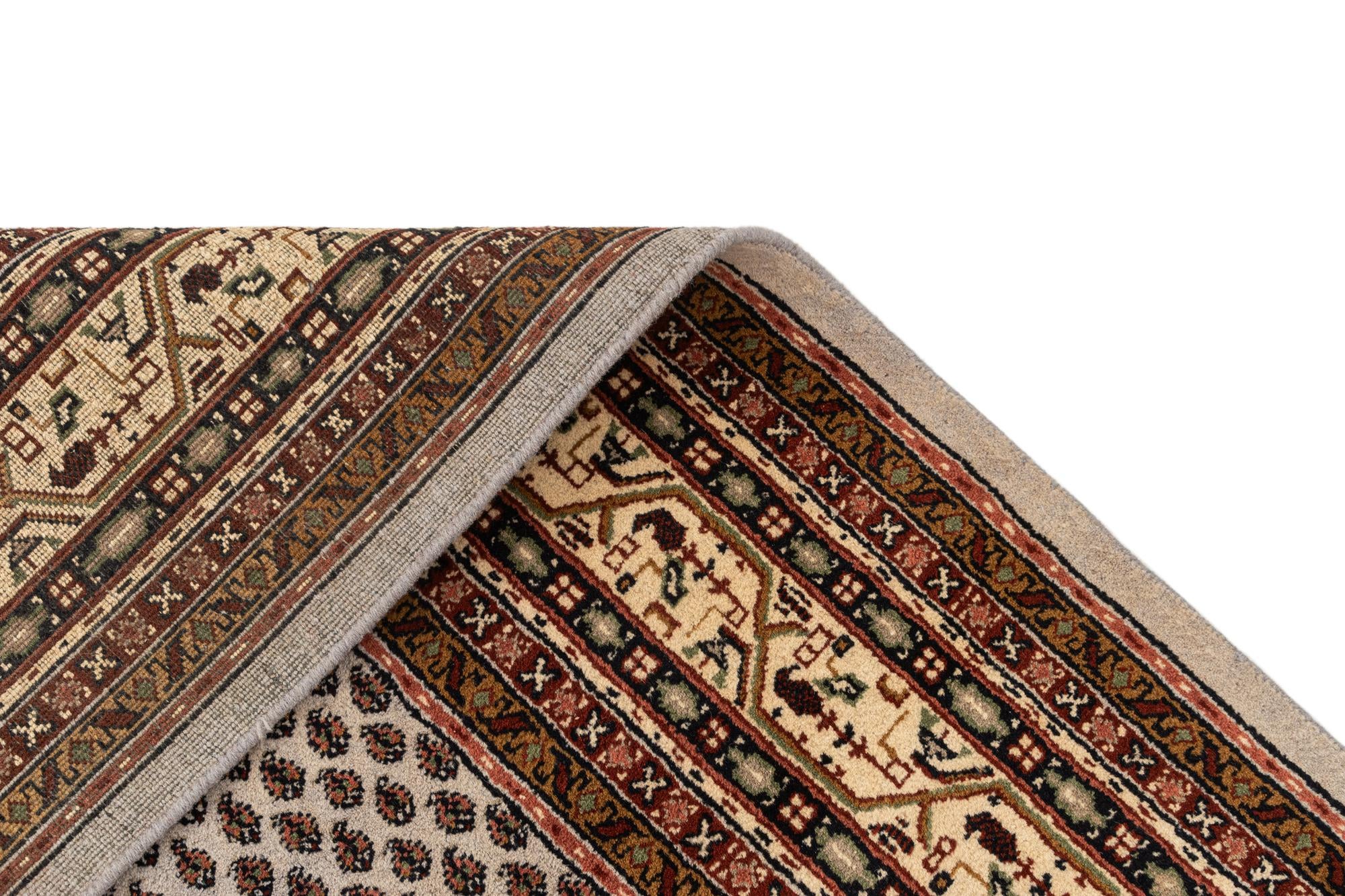 8' 5 x 11' 8 Hand Knotted Mir Wool Rug