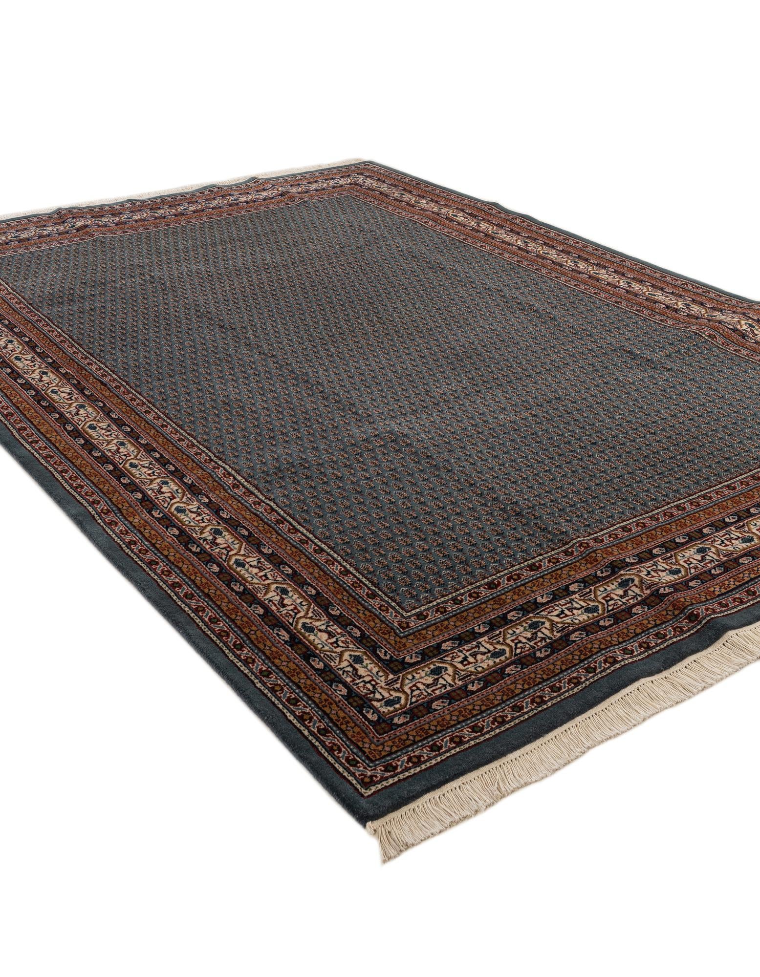 6' 8 x 9' 7 Hand Knotted Mir Wool Rug