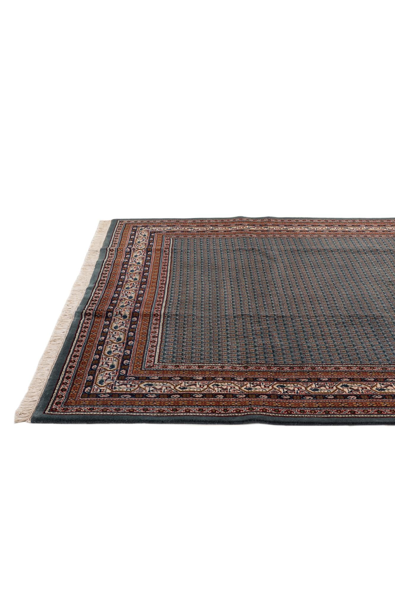6' 8 x 9' 7 Hand Knotted Mir Wool Rug