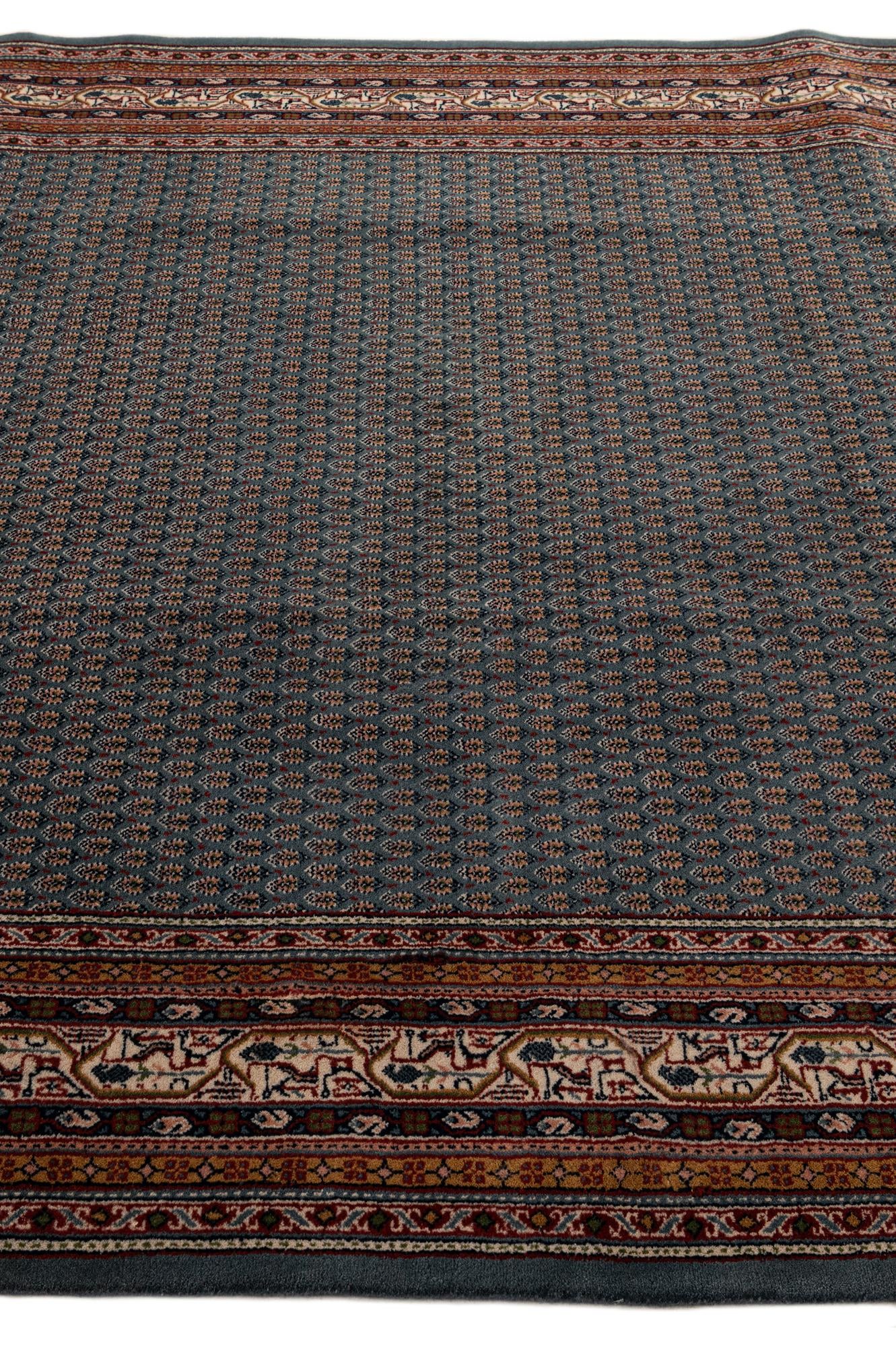 6' 8 x 9' 7 Hand Knotted Mir Wool Rug