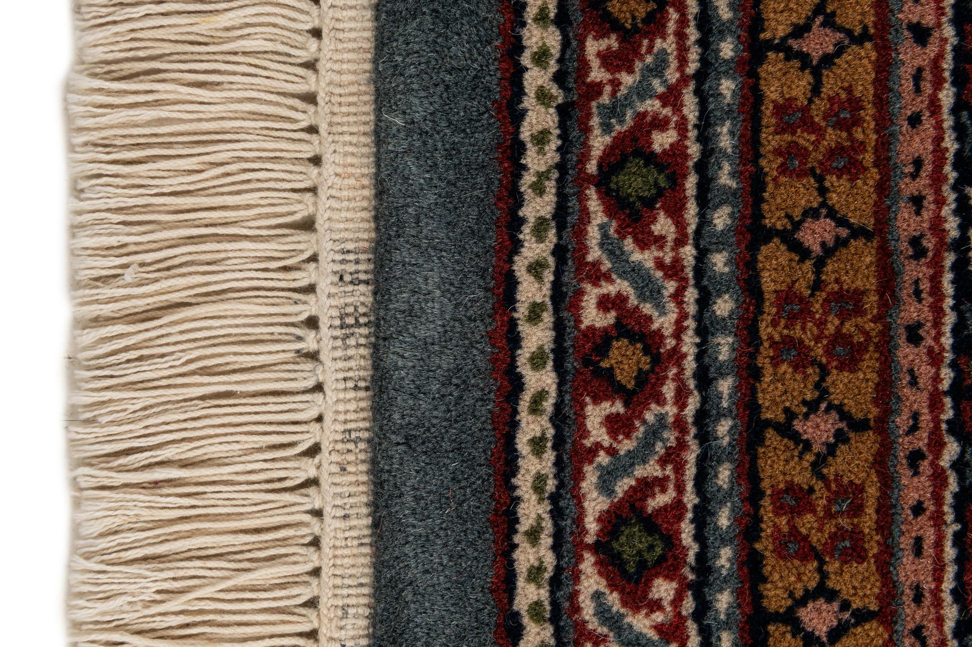 6' 8 x 9' 7 Hand Knotted Mir Wool Rug