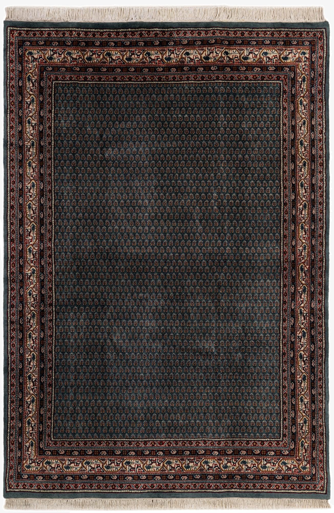 5' 5 x 7' 11  Hand Knotted Mir Wool Rug