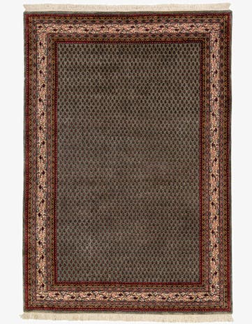 4' 7 x 6' 8 Hand Knotted Mir Oriental Wool Rug